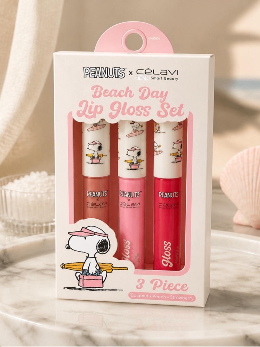 Peanuts x Célavi Beach Day Lip Gloss Set
